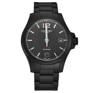 Conquest Quartz Black Dial Watch L3.728.2.66.6