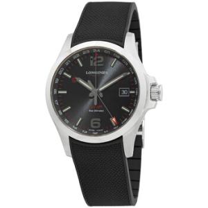 Conquest Quartz Black Dial Watch L3.728.4.56.9