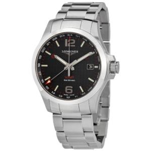 Conquest Quartz Black Dial Watch L3.728.4.66.6