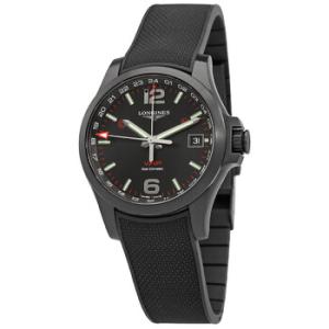 Conquest V.H.P. GMT Quartz Black Dial Watch L3.718.2.56.9