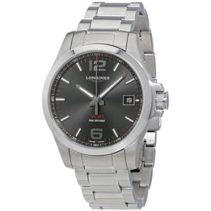 Conquest V.H.P. Perpetual Black Dial Watch L3.716.4.56.6