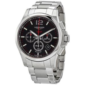 Conquest V.H.P. Perpetual Chronograph Quartz Black Dial Watch L37274566