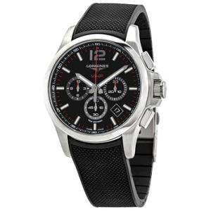 Conquest V.H.P. Perpetual Chronograph Quartz Black Dial Watch L37274569