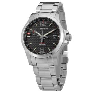 Conquest V.H.P. Quartz Black Dial Watch L37184666