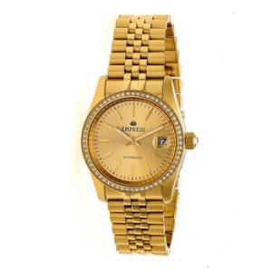 Constance Goldtone BrushedFinish Sunray Automatic Watch EM1508