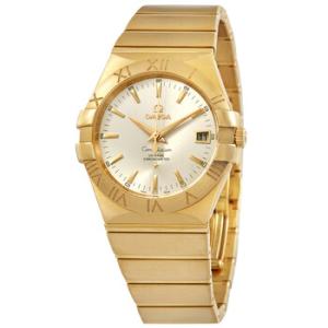 Constellation Automatic 18kt Yellow Gold Chronometer Silver Dial Watch 123.50.35.20.02.002