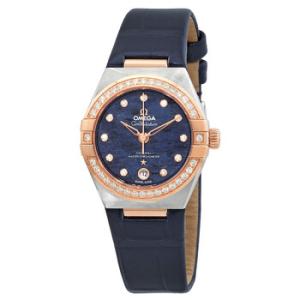 Constellation Automatic Chronometer Diamond Blue Dial Watch 131.28.29.20.99.003