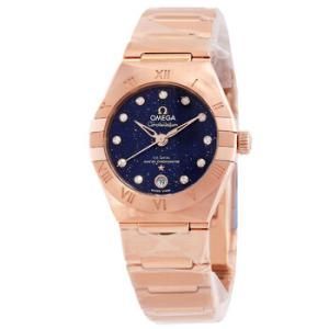 Constellation Automatic Chronometer Diamond Blue Dial Watch 131.50.29.20.53.003