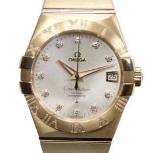 Constellation Automatic Chronometer Diamond Silver Dial Watch 123.55.38.21.52.008