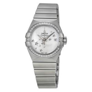 Constellation Automatic Diamond Mother of Pearl Dial Watch 123.15.27.20.05.001