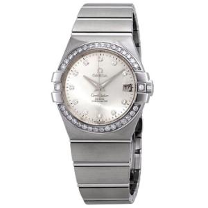 Constellation CoAxial Automatic Chronometer Diamond Silver Dial Watch 123.15.35.20.52.001
