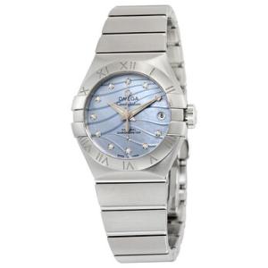 Constellation CoAxial Blue Mother of Pearl Diamond Dial Watch 123.10.27.20.57.001