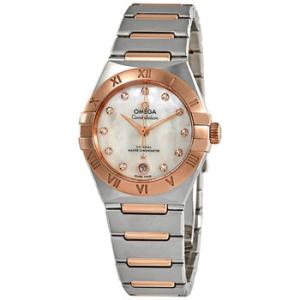 Constellation Manhattan CoAxial Master Chronometer Mother of Pearl Diamond Dial 29 mm Watch 131.20.29.20.55.001