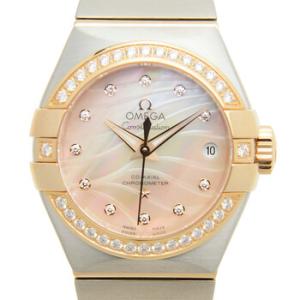 Constellation Natural Gold Mother of Pearl Dial Steel and 18K Rose Gold Watch 123.25.27.20.57.003