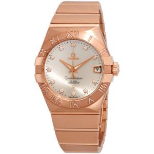 Constellation Silver Dial 18kt Rose Gold Watch 123.55.38.21.52.007