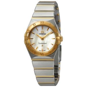 Constellation White Mother of Pearl Dial Steel and 18kt Yellow Gold Watch 131.20.25.60.05.002