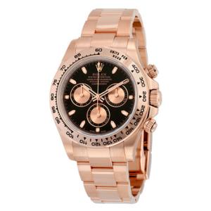 Cosmograph Daytona Black Dial 18K Everose Gold Oyster Bracelet Automatic Watch 116505BKSO