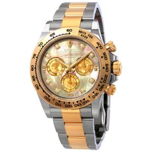 Cosmograph Daytona Black Mother Of Pearl Diamond Dial Watch 116503BKMDO