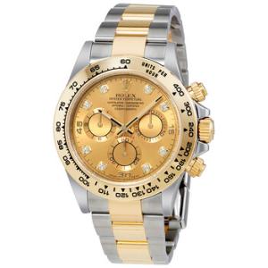 Cosmograph Daytona Champagne Diamond Dial Steel and 18K Yellow Gold Watch