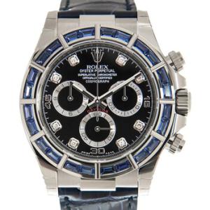 Cosmograph Daytona Chronograph Automatic Chronometer Diamond Blue Dial Watch 116589DBLSACI