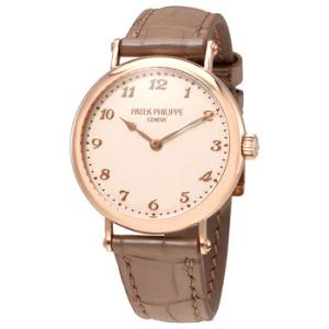 Cream Dial 18kt Rose Gold Automatic Watch 7200R001