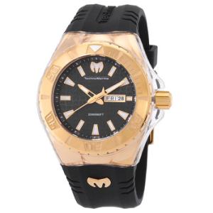 Cruise Date Day Quartz Black Dial Watch TM122011