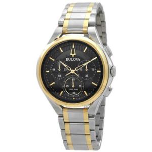 Curv Chronograph Quartz Black Dial TwoTone Watch 98A301