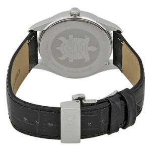 DS4 Silver Dial Black Leather Watch C022.410.16.030.00