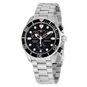 DS Action Chronograph Black Dial Stainless Steel Watch C0324171105100
