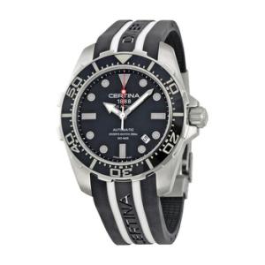 DS Action Diver Automatic Black Dial Black and White Rubber Watch C013.407.17.051.01