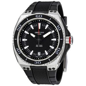 DS Eagle Black Dial Black Rubber Watch C023.710.27.051.00