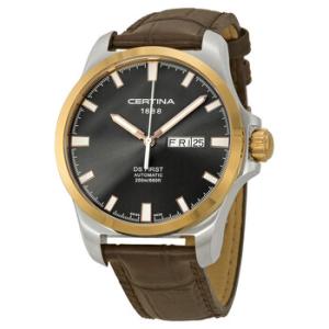 DS First DayDate Automatic Black Dial Brown Leather Watch C014.407.26.081.00