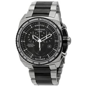 DS Master Chronograph Quartz Chronometer Black Dial Watch C0154342205000