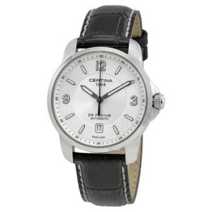 DS Podium Automatic Silver Dial Black Leather Watch C001.407.16.037.00