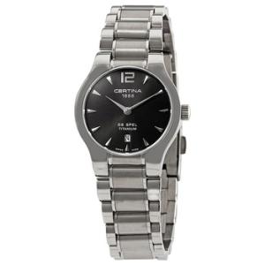 DS Spel Lady Quartz Black Dial Watch C012.209.44.087.00