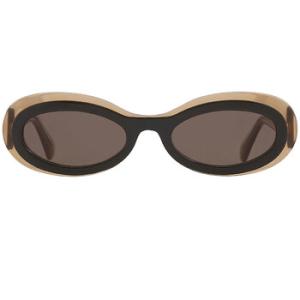 Dark Grey Oval Sunglasses SF2003S 327