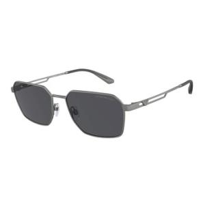 Dark Grey Rectangular Sunglasses EA2140 300387