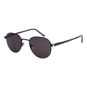 Dark Grey Round Sunglasses SL 555 001