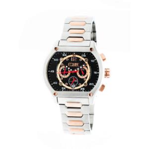 Dash Chronograph Black Dial Twotone Watch E701