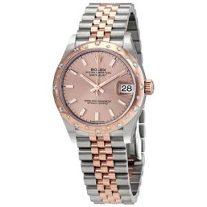 DateJust 31 Rose Dial Automatic Stainless Steel 18kt Everose Gold Jubliee Watch 278341PSJ