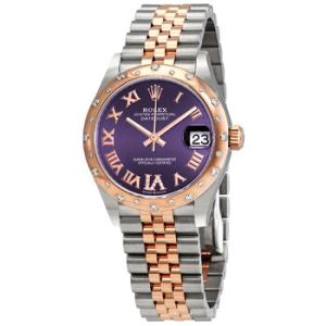 Datejust 31 Aubergine Dial Steel and 18kt Everose Gold Jubilee Watch 278341AURDJ