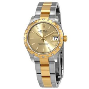 Datejust 31 Automatic Champagne Dial Steel and 18kt Yellow Gold Oyster Watch 278343CSO