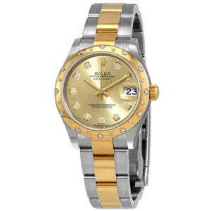 Datejust 31 Automatic Champagne Diamond Dial Steel and 18kt Yellow Gold Oyster Watch 278343CDO