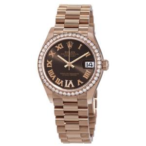 Datejust 31 Automatic Diamond Brown Dial Watch 278285CHRP