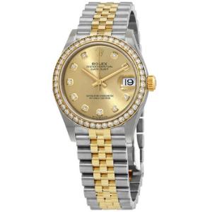 Datejust 31 Champagne Diamond Dial Steel and 18kt Yellow Gold Jubilee Watch 278383CDJ
