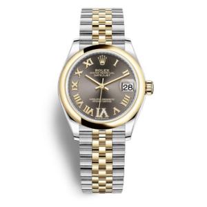 Datejust 31 Dark Grey Dial Steel and 18kt Yellow Gold Jubilee Watch 278243GYRDJ