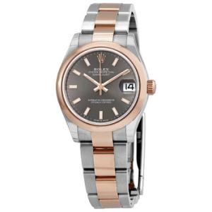 Datejust 31 Dark Rhodium Dial Automatic Steel and 18kt Everose Gold Oyster Watch 278241DRSO