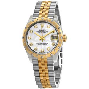 Datejust 31 Mother of Pearl Diamond Dial Automatic Steel and 18kt Yellow Gold Jubilee Watch 278343MDJ
