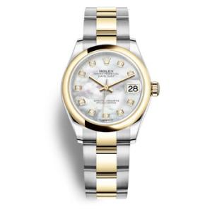 Datejust 31 Mother of Pearl Diamond Dial Steel and 18kt Yellow Gold Jubilee Watch 278243MDO