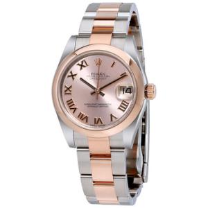 Datejust 31 Pink Dial Steel and 18K Rose Gold Oyster Watch 178241PRO